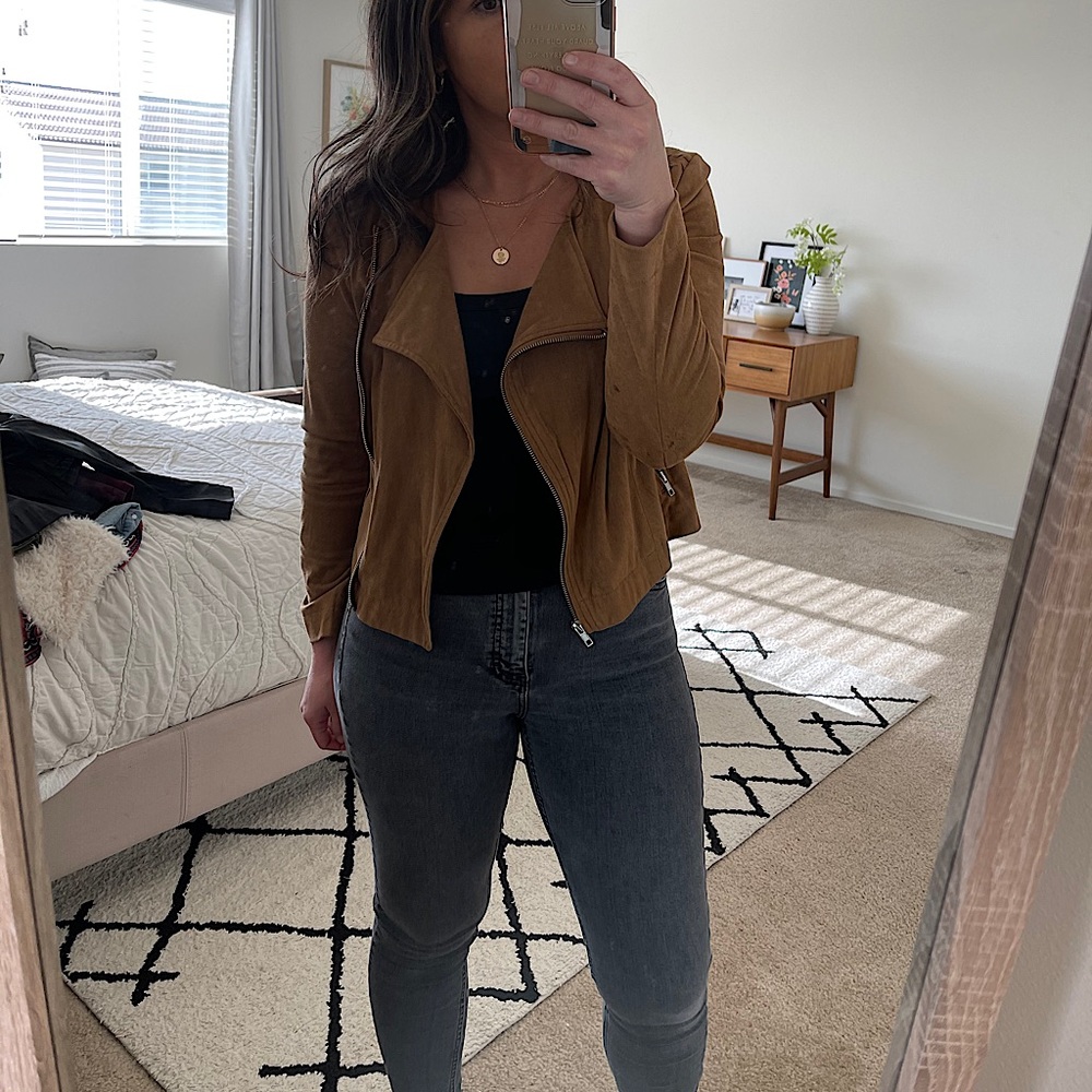 Faux Suede Jacket